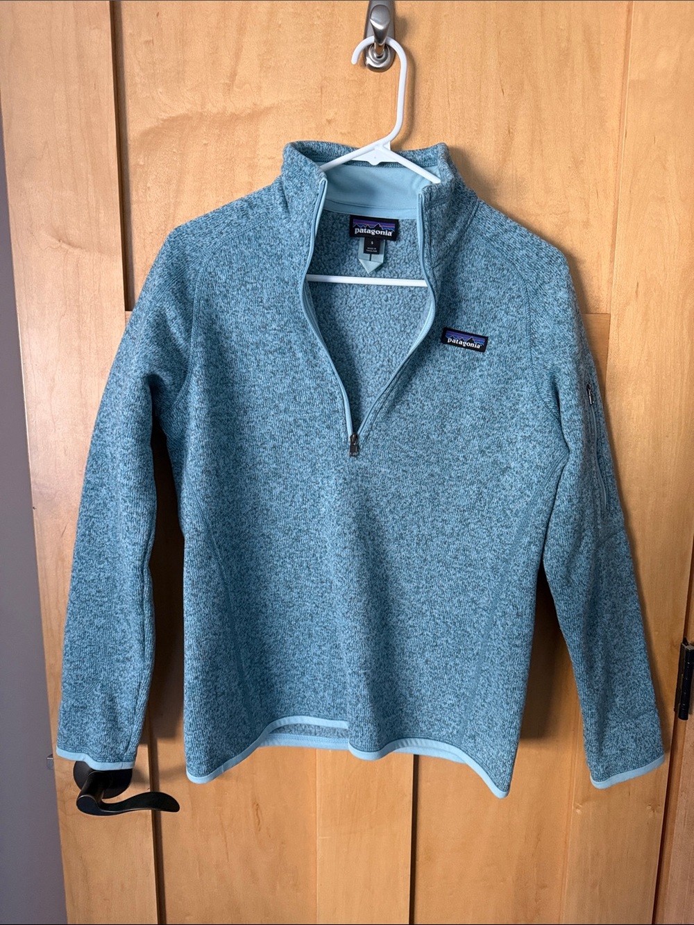 Patagonia Teal Heather Quarter-Zip Fleece Pullover